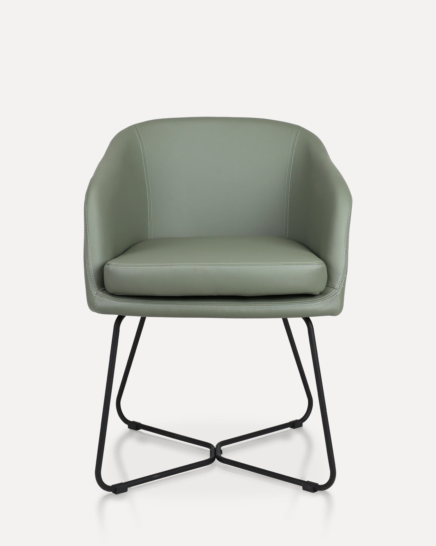 Moderní zelená čekací židle Moderní zelená čekací židle