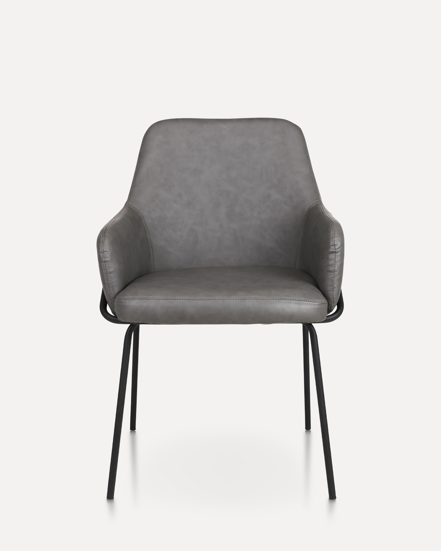 Kožená jídelní židle s paží Kožená jídelní židle s paží