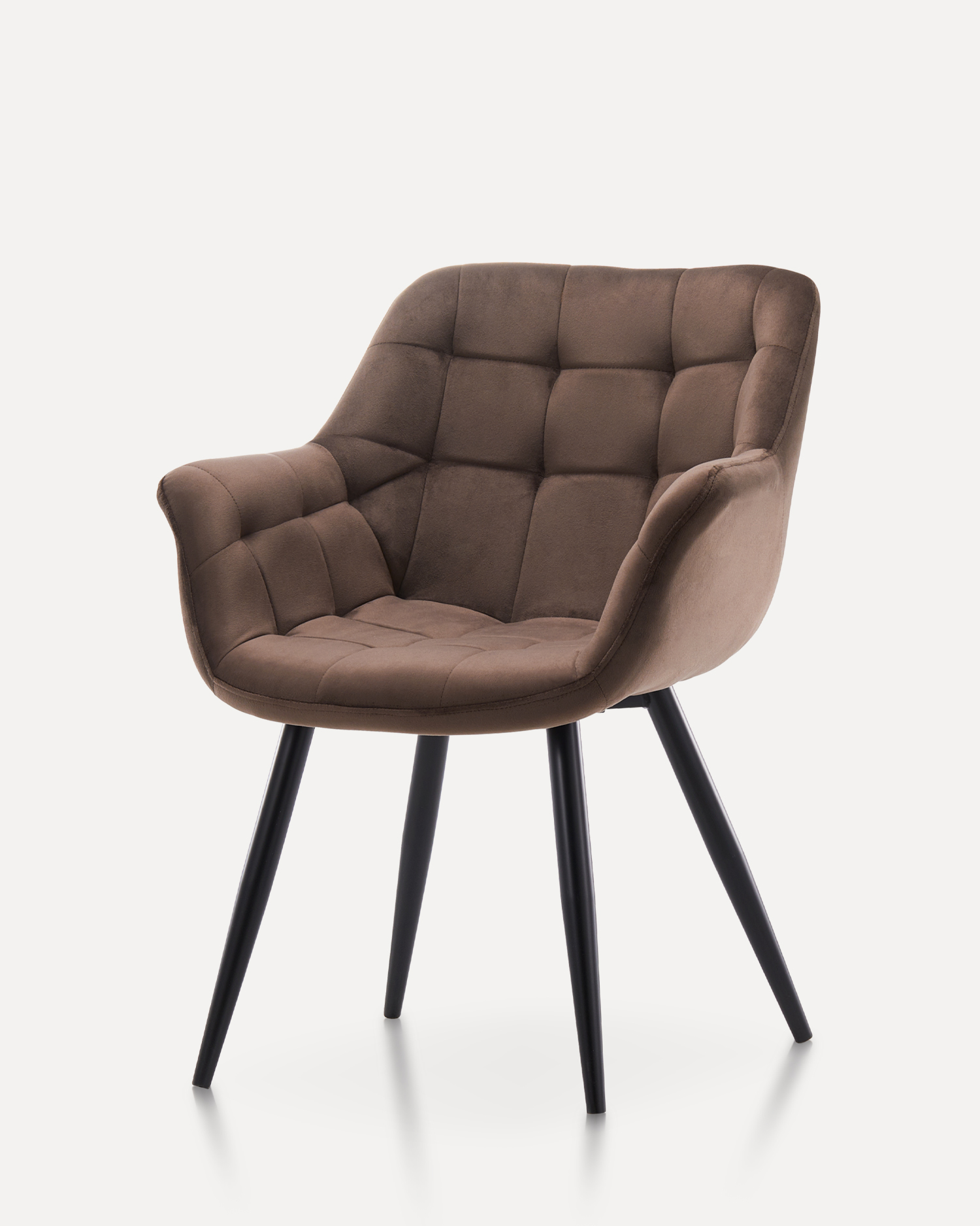 Hnědá sametová jídelna